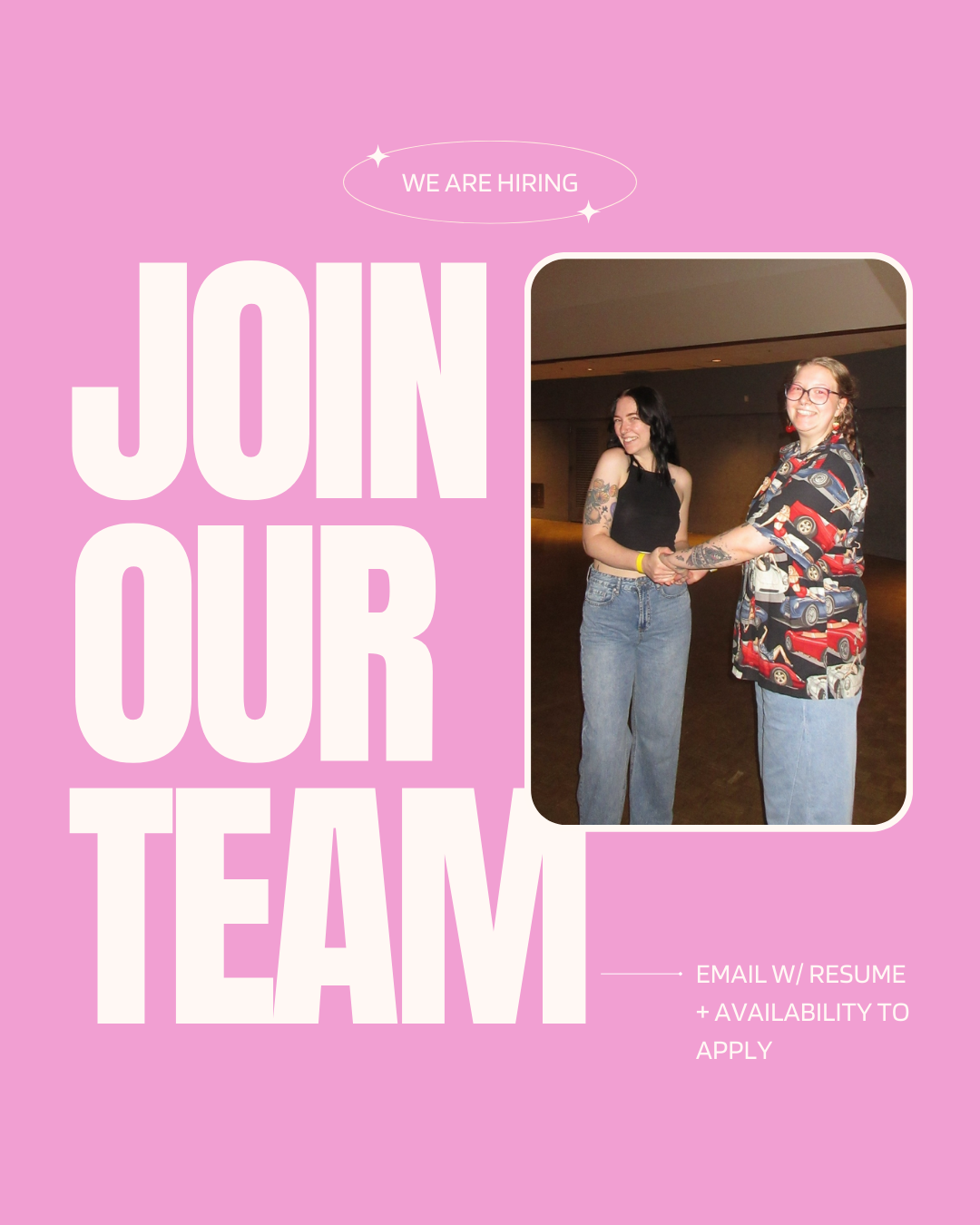 Come join our team!!